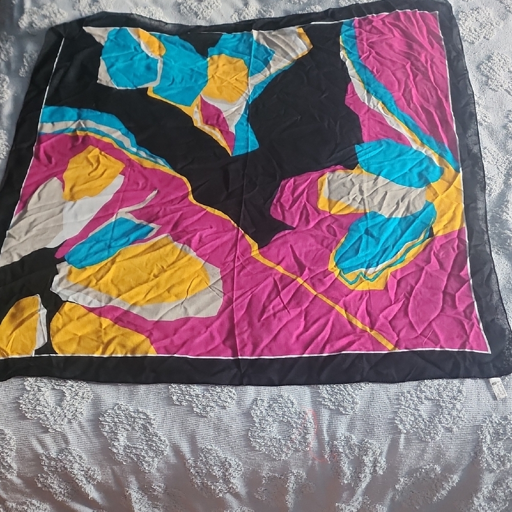 Symphony Multicolor Abstract Scarf